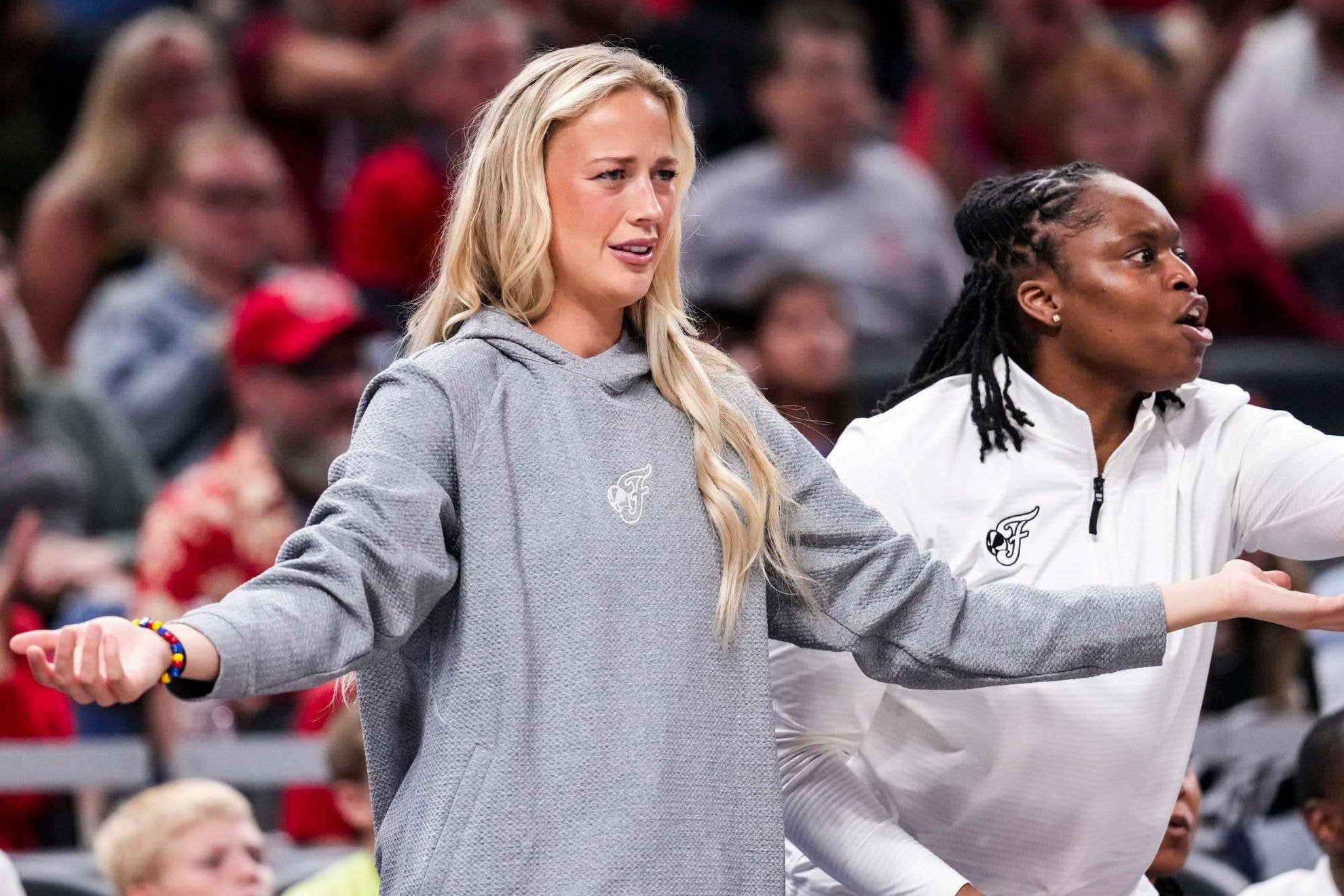 SO SAD: Sophie Cunningham has been suspended from the WNBA due to..